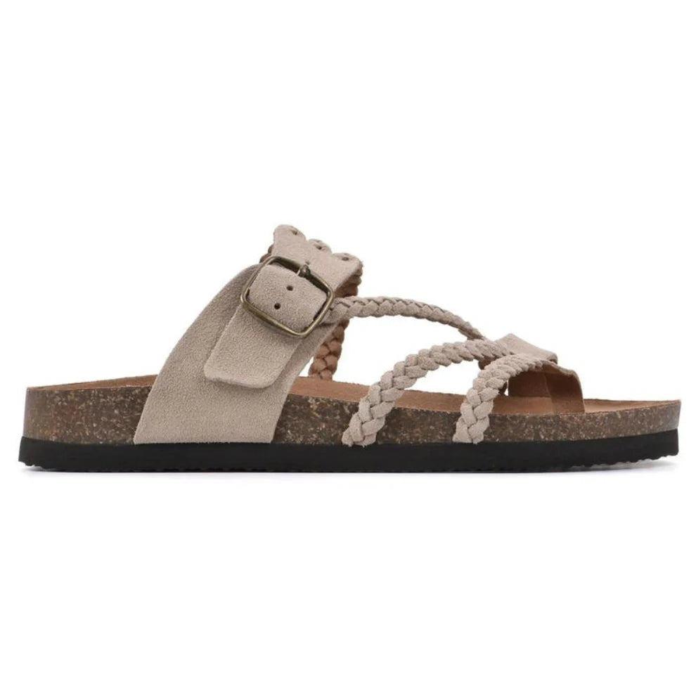 Braided Cork Sandals – Adjustable Slip-On Summer Footwear