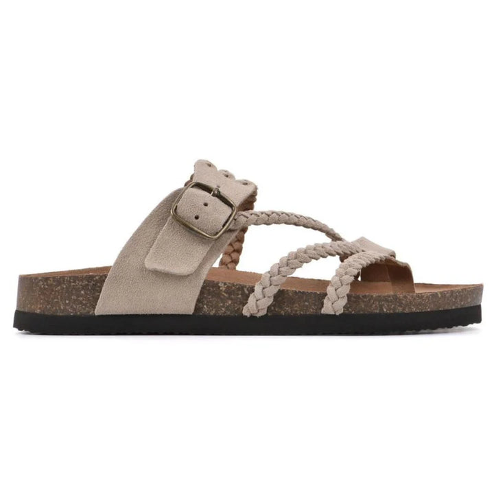 Braided Cork Sandals – Adjustable Slip-On Summer Footwear