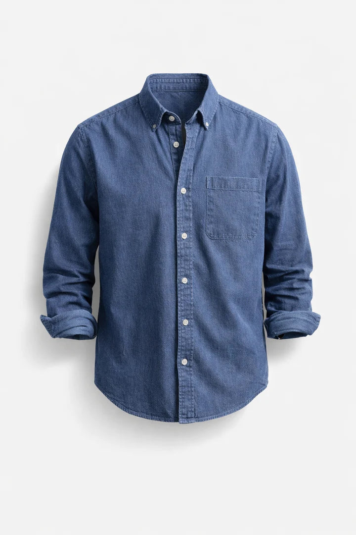 Men’s Button-Up Shirt – Classic Long Sleeve Casual Style
