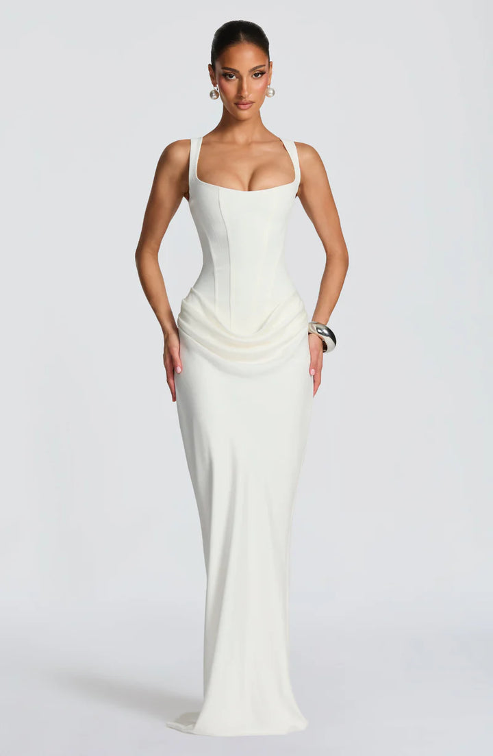 Hourglass Maxi Dress – Figure-Shaping Elegant Silhouette