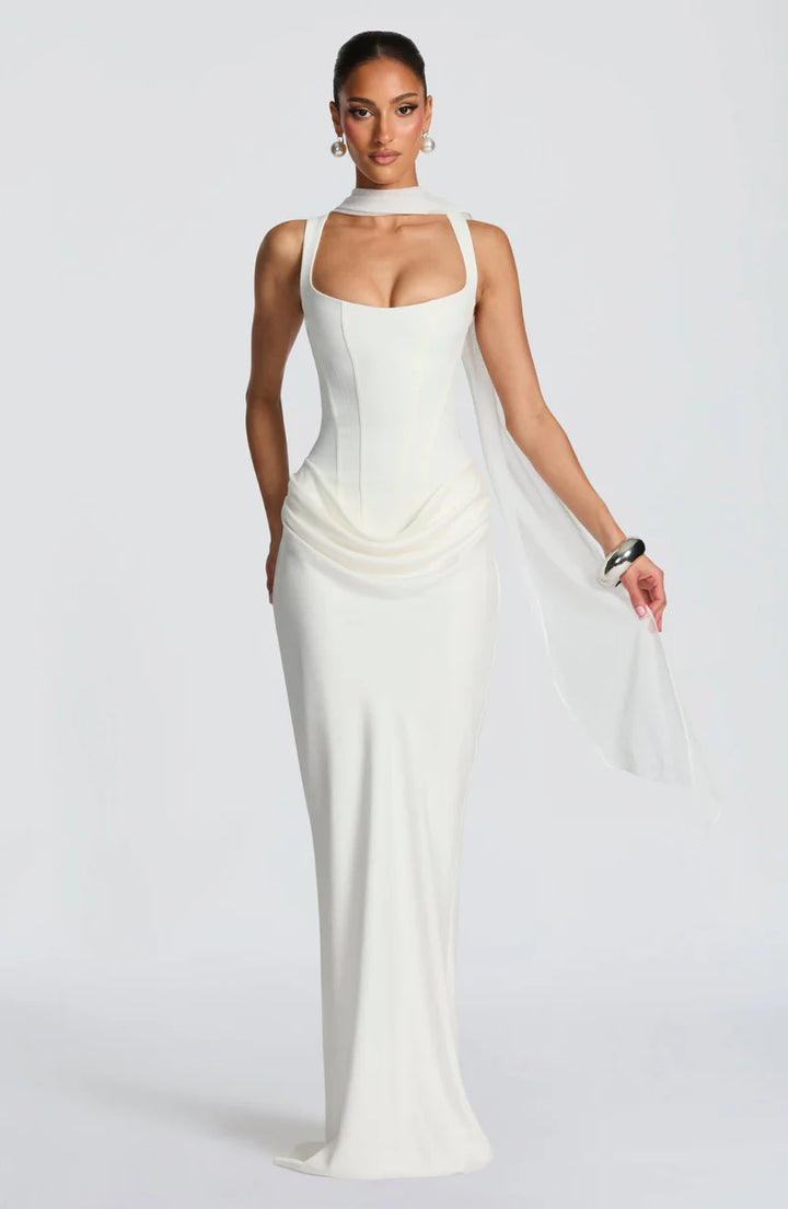 Hourglass Maxi Dress – Figure-Shaping Elegant Silhouette