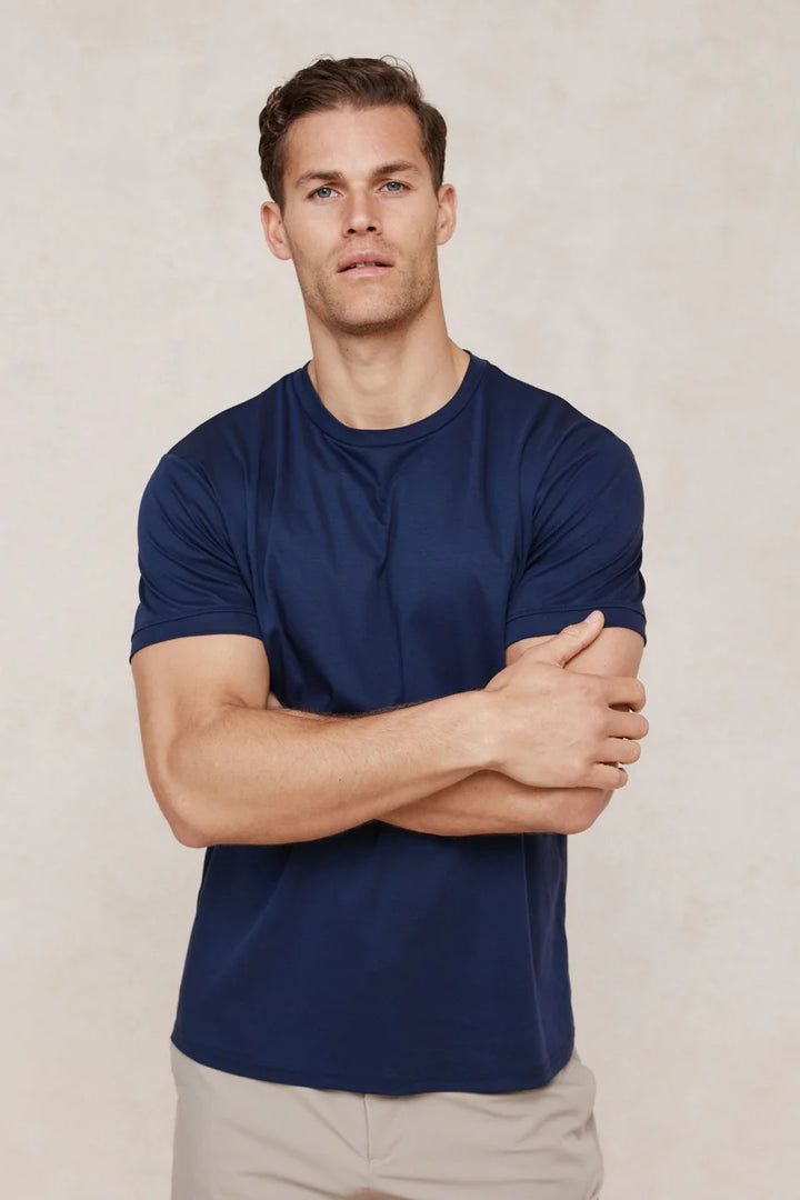 Mercerised T-Shirt – Clean Crew Neck Everyday Tee