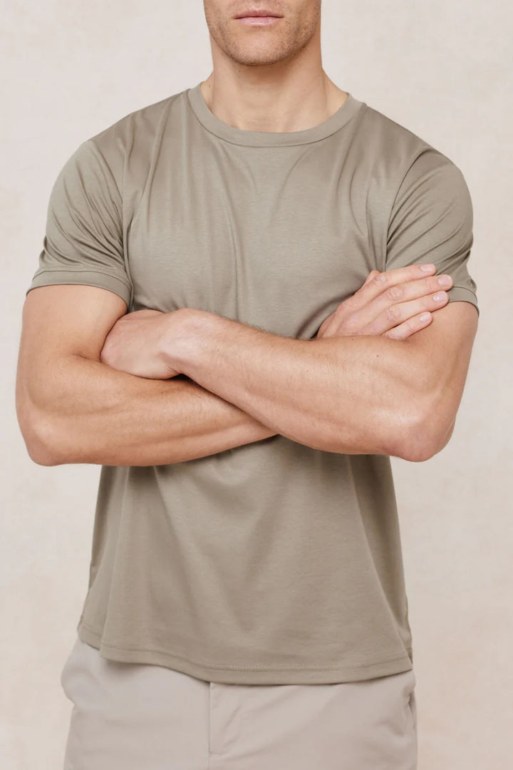 Mercerised T-Shirt – Clean Crew Neck Everyday Tee