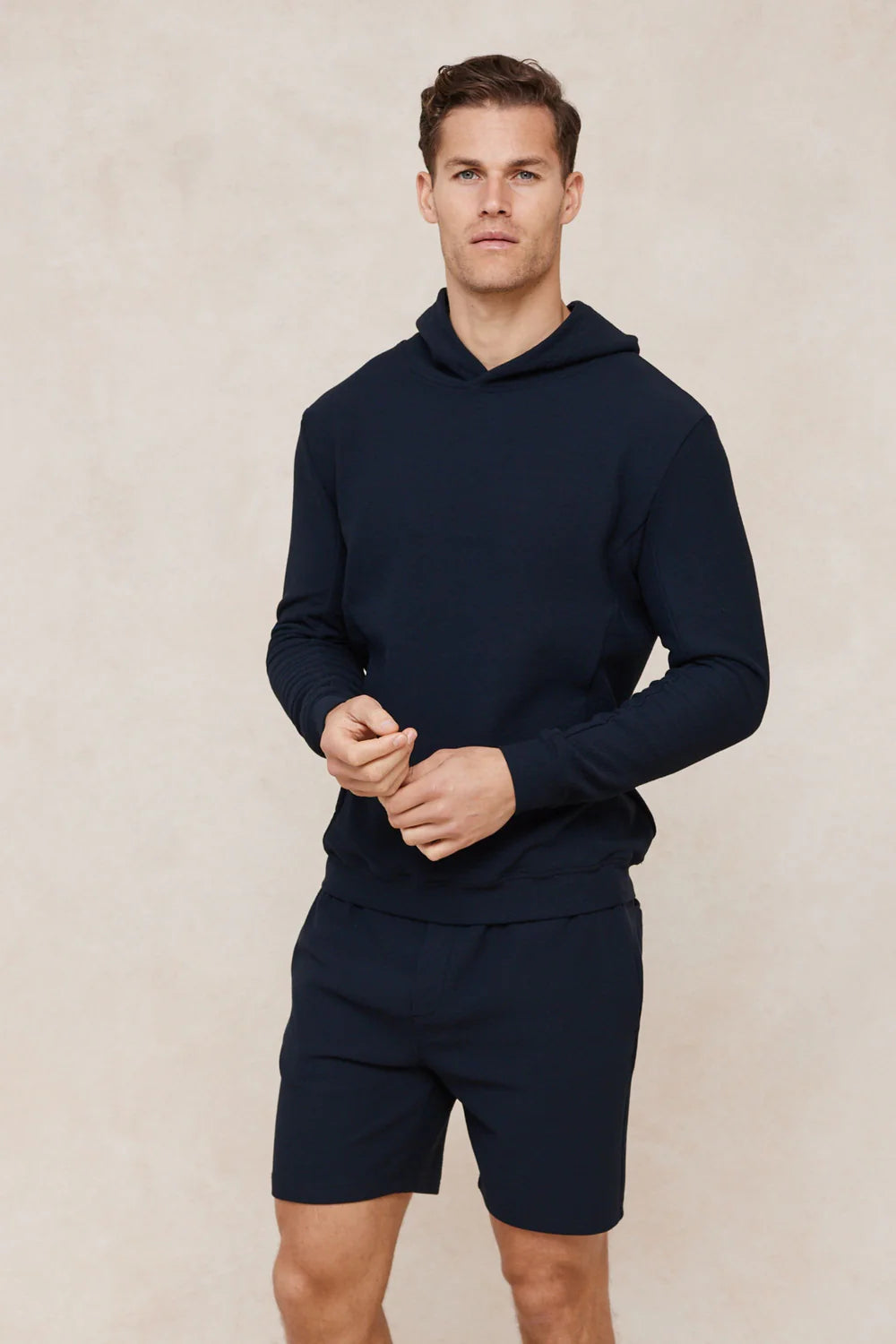 Zarco Crinkled Jersey Hoodie – Modern Lightweight Comfort Hoodie