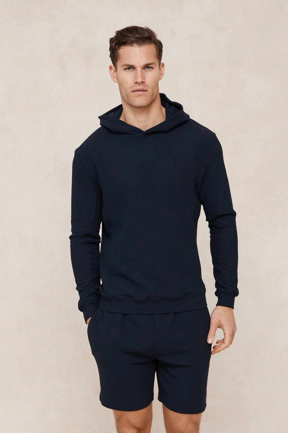 Zarco Crinkled Jersey Hoodie – Modern Lightweight Comfort Hoodie