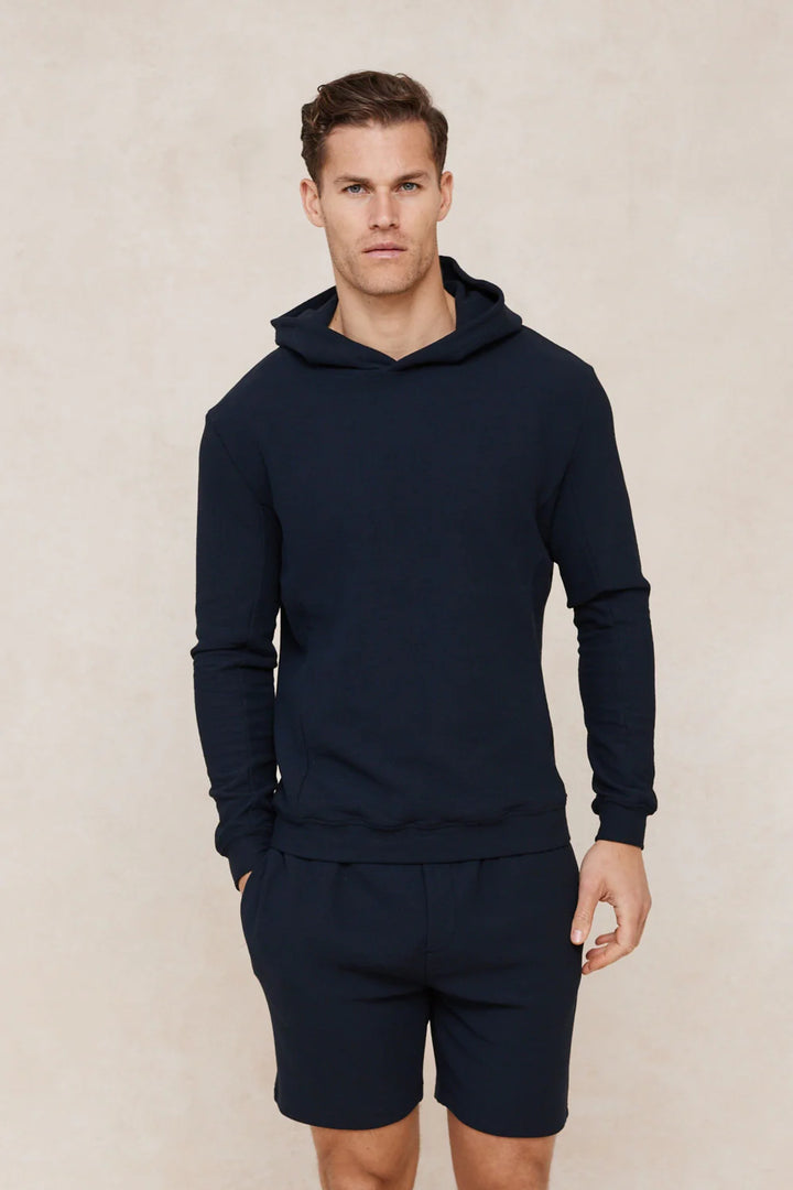 Zarco Crinkled Jersey Hoodie – Modern Lightweight Comfort Hoodie