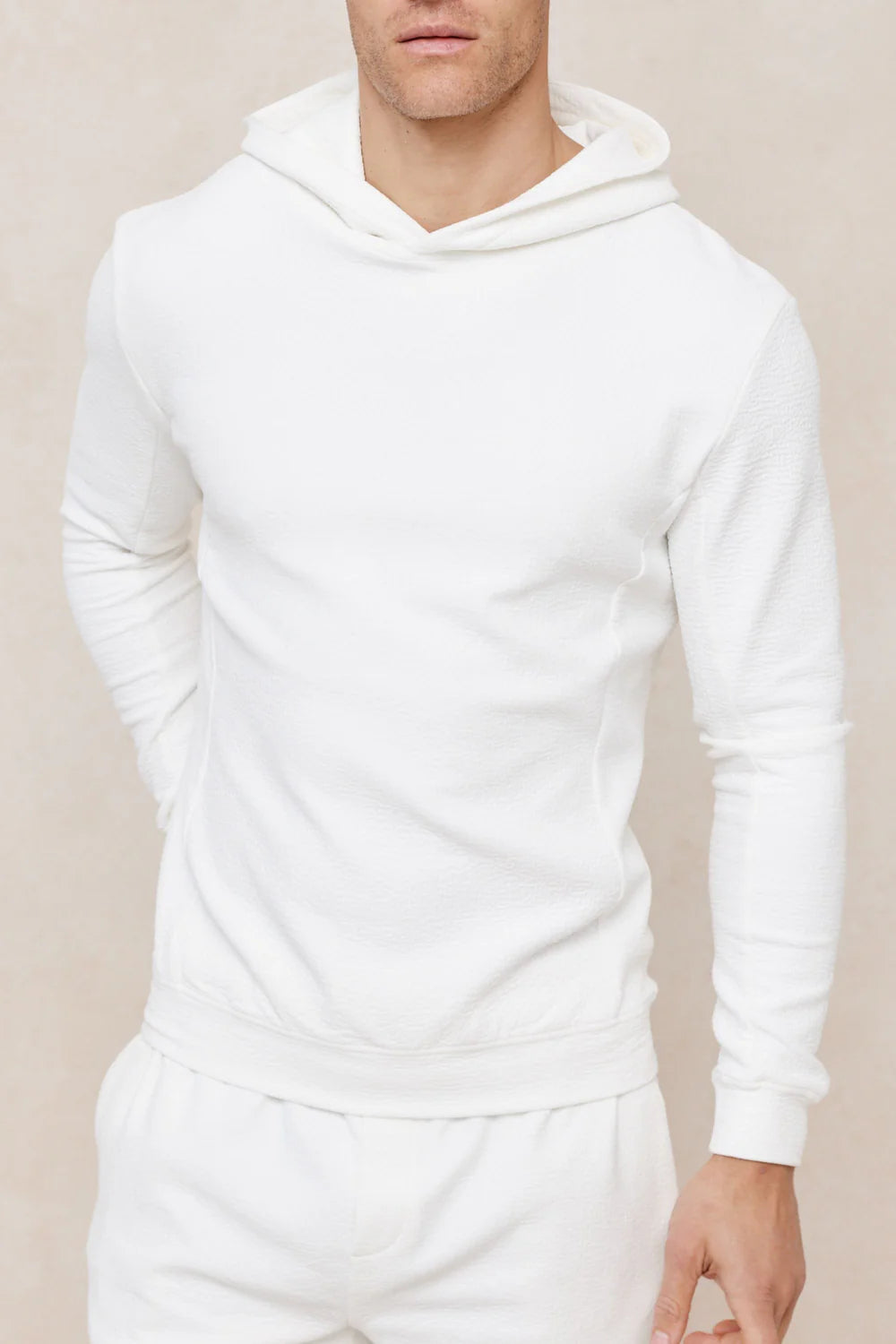 Zarco Crinkled Jersey Hoodie – Modern Lightweight Comfort Hoodie