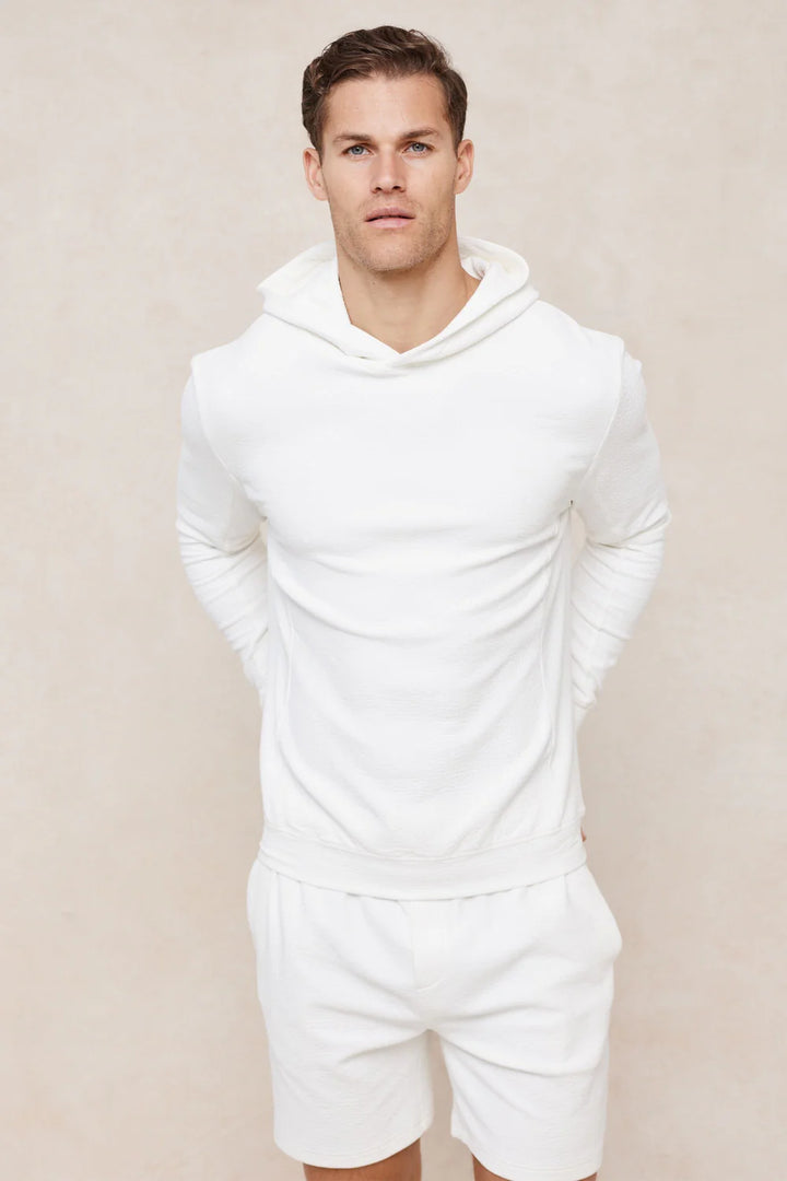 Zarco Crinkled Jersey Hoodie – Modern Lightweight Comfort Hoodie