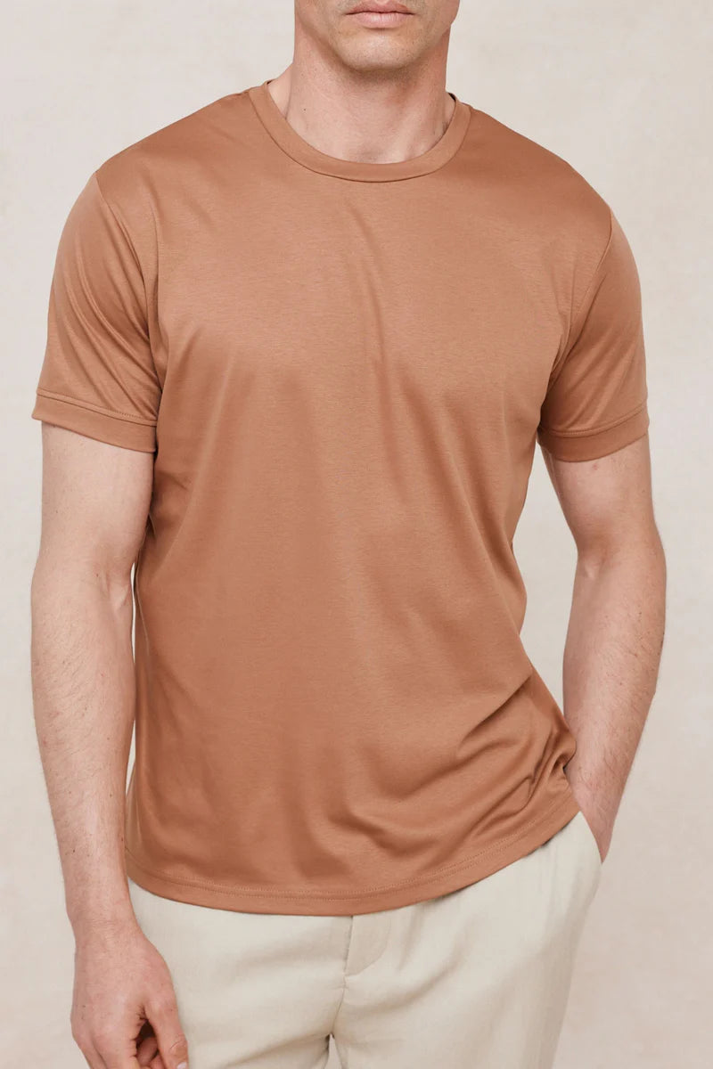 Mercerised T-Shirt – Clean Crew Neck Everyday Tee