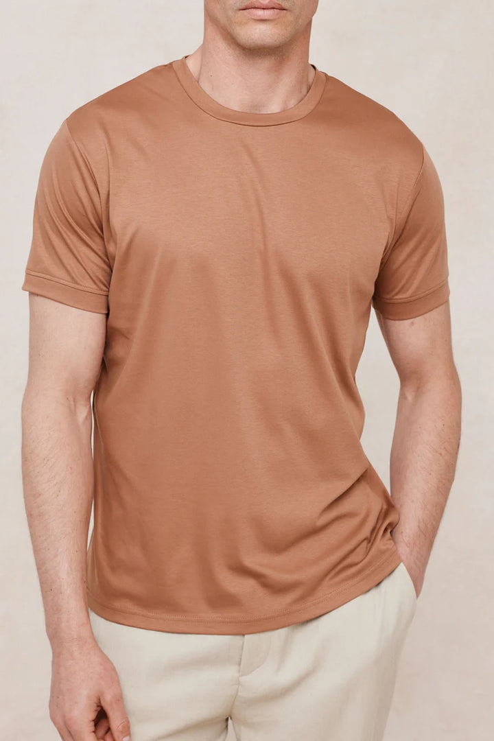Mercerised T-Shirt – Clean Crew Neck Everyday Tee