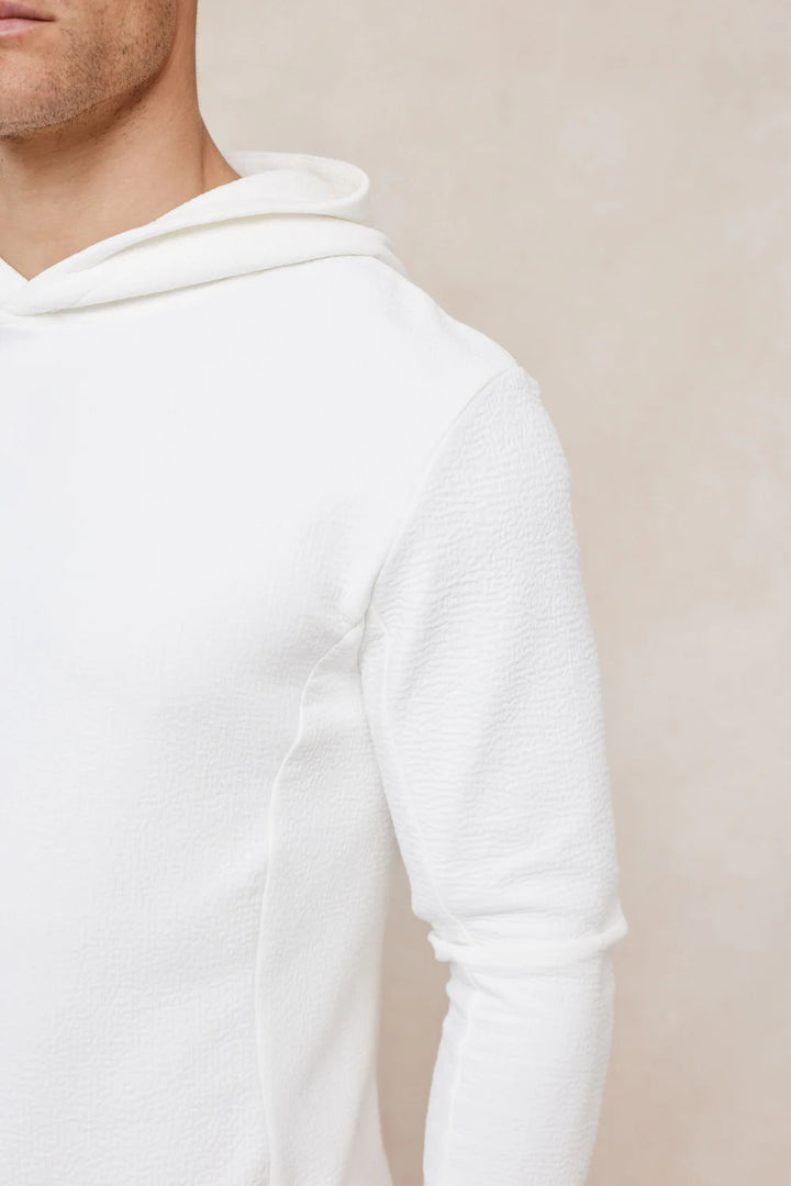 Zarco Crinkled Jersey Hoodie – Modern Lightweight Comfort Hoodie
