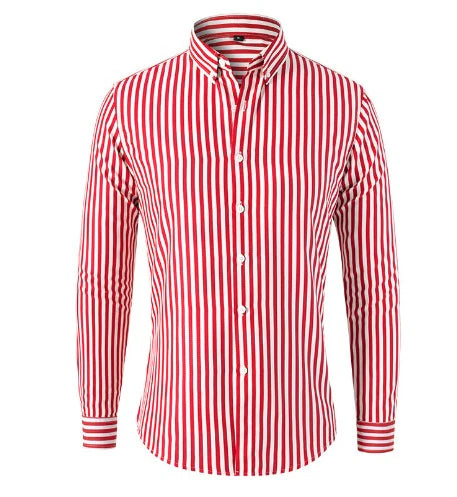 Striped Shirt – Elegant Button-Up Long Sleeve Top