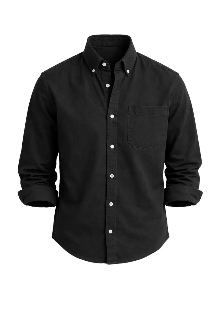 Men’s Button-Up Shirt – Classic Long Sleeve Casual Style