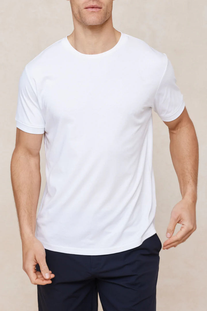 Mercerised T-Shirt – Clean Crew Neck Everyday Tee