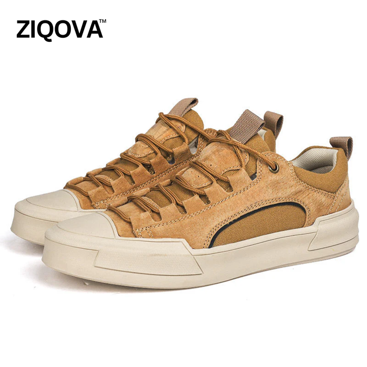 Urban Leather Sneakers – Low-Top Casual Streetwear Shoes