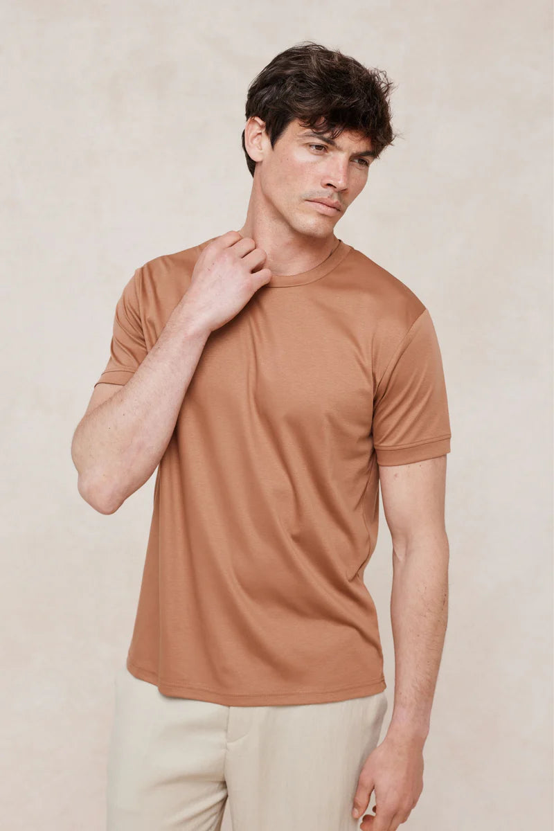 Mercerised T-Shirt – Clean Crew Neck Everyday Tee