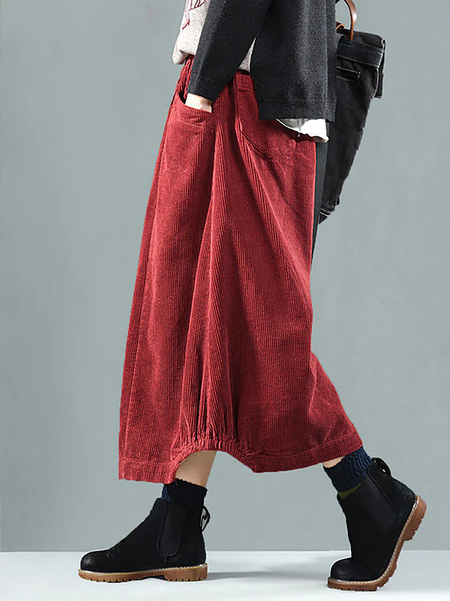 Corduroy Midi Skirt