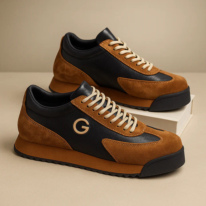 Leather Sneakers – Elegant Low-Top Casual Shoes