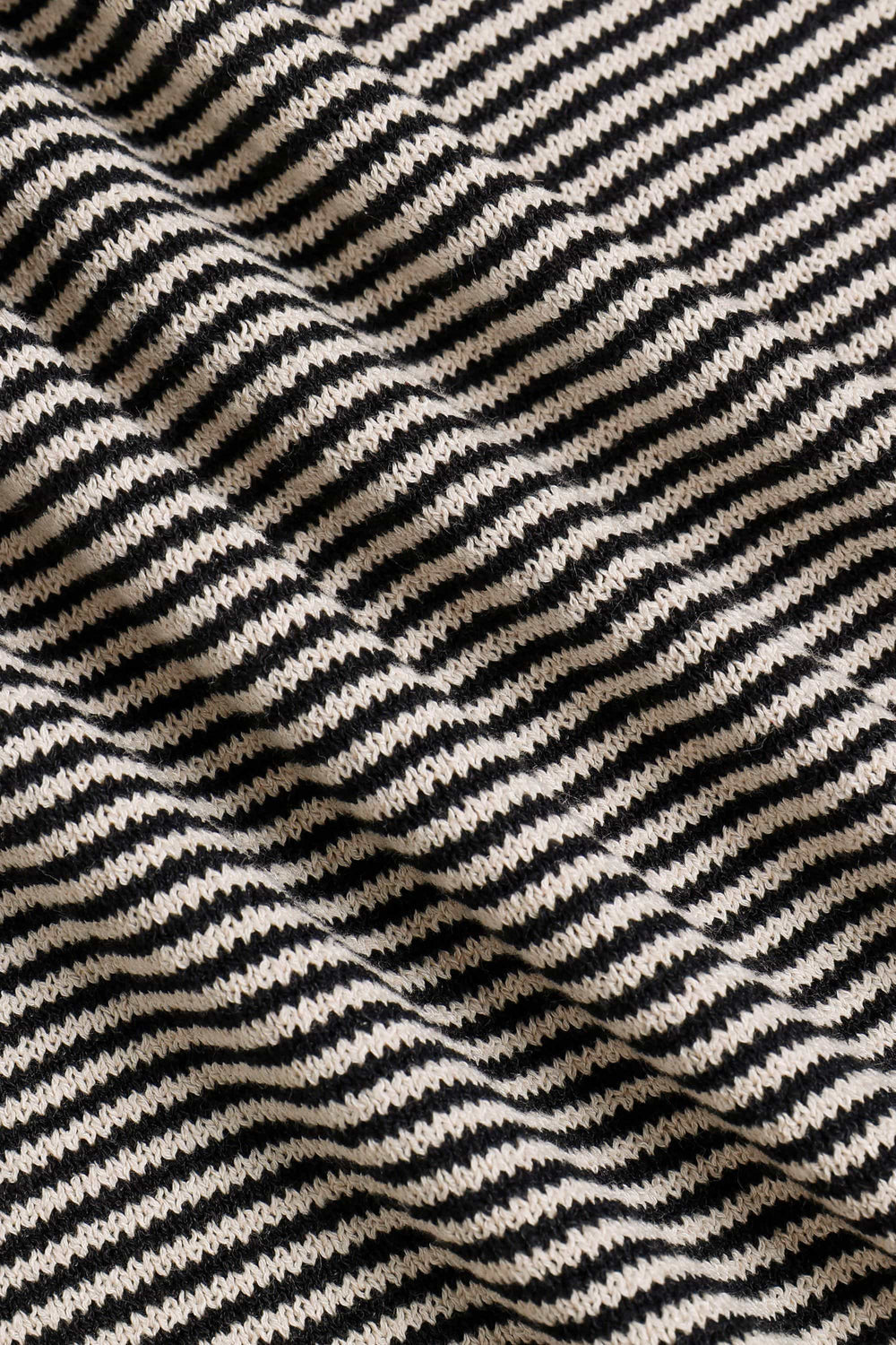 Striped Linen Polo Shirt – Contrast Trim Half Placket Knit Tee
