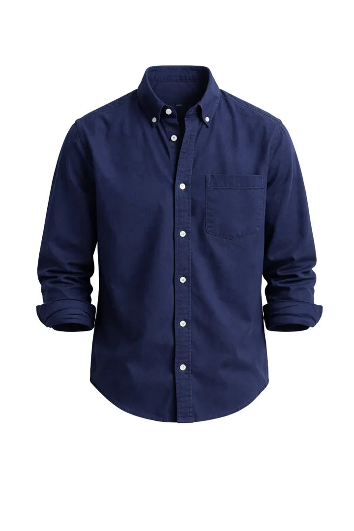 Men’s Button-Up Shirt – Classic Long Sleeve Casual Style