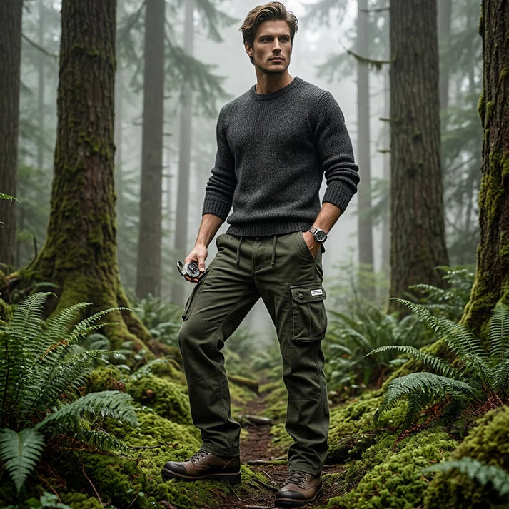 Cotton Cargo Pants – Tactical Multi-Pocket Casual Utility Trousers