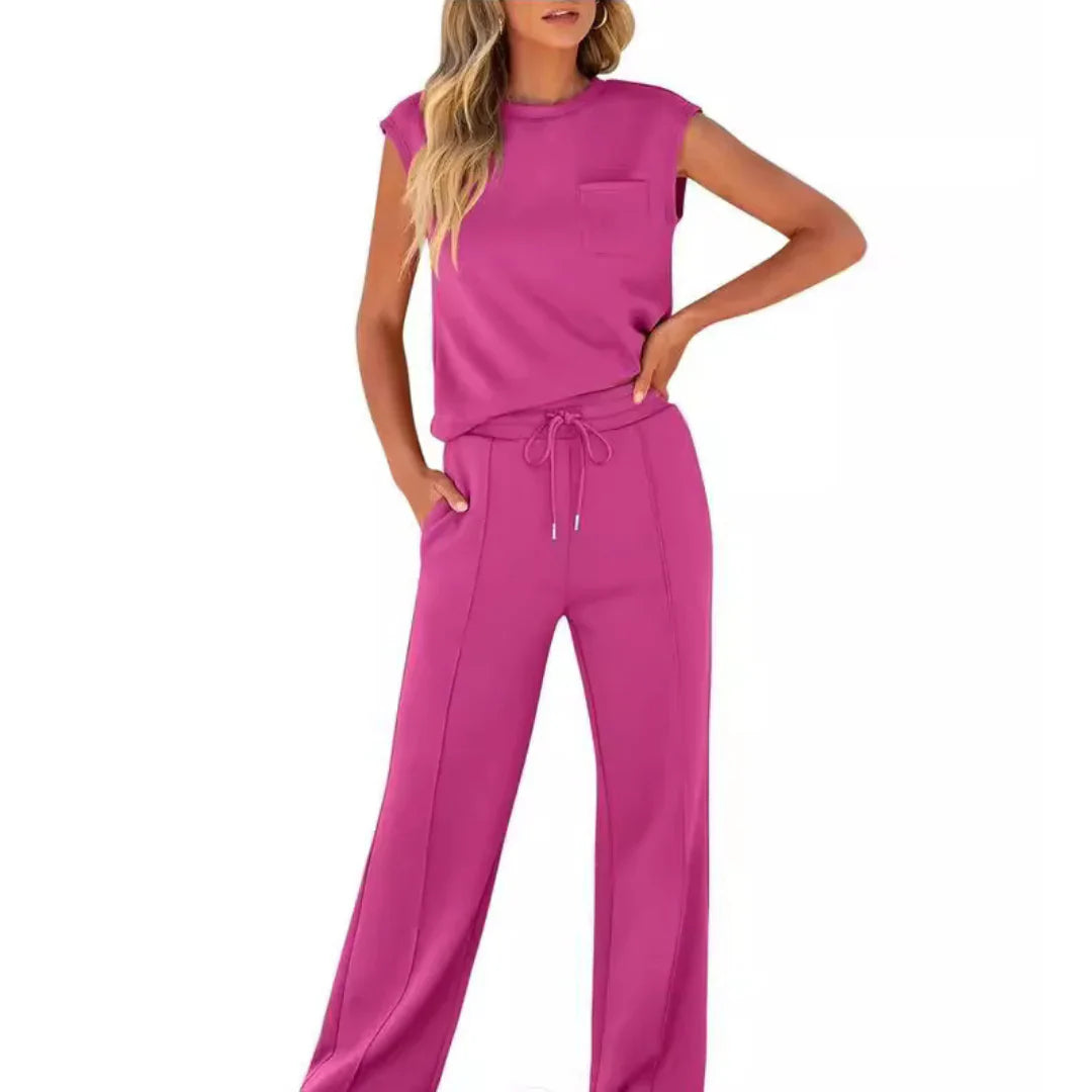Women’s Lounge Co-Ord Set – Relaxed Summer Two-Piece Outfit