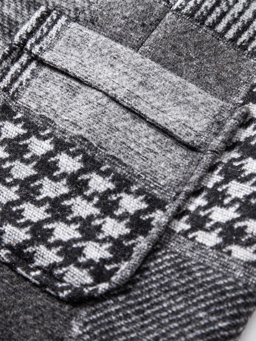 Leo Tweed Waistcoat – Vintage Patchwork Herringbone Vest