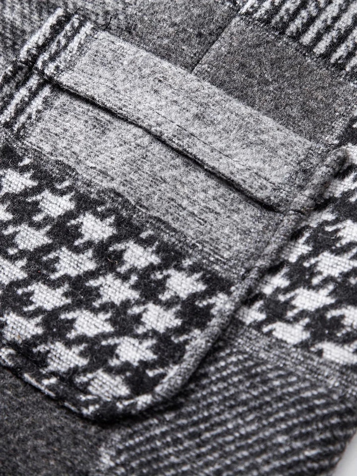 Leo Tweed Waistcoat – Vintage Patchwork Herringbone Vest