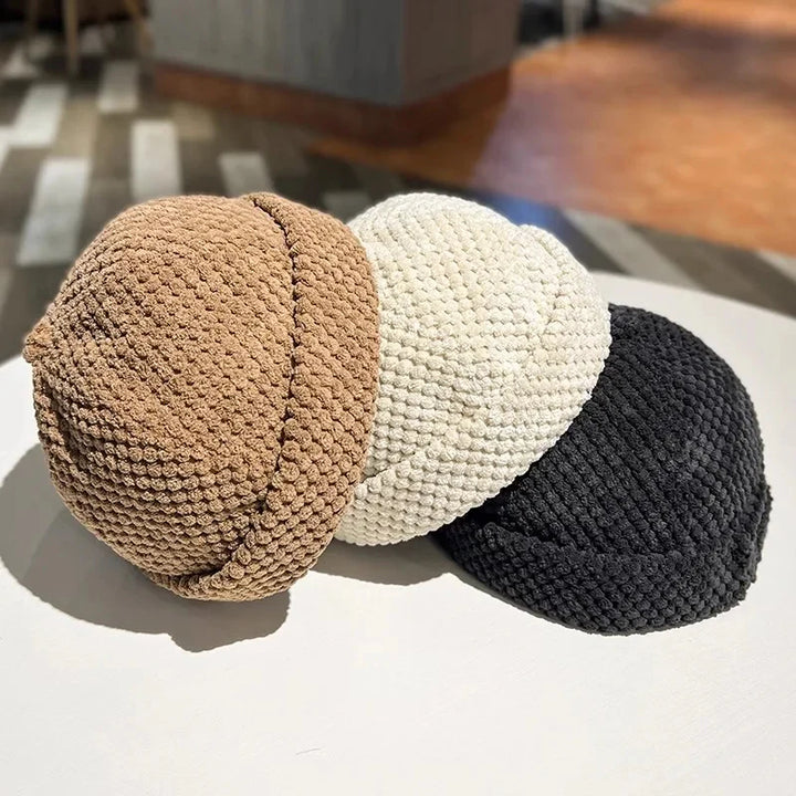 Knit Cap – Textured Dome-Fit Cozy Everyday Beanie