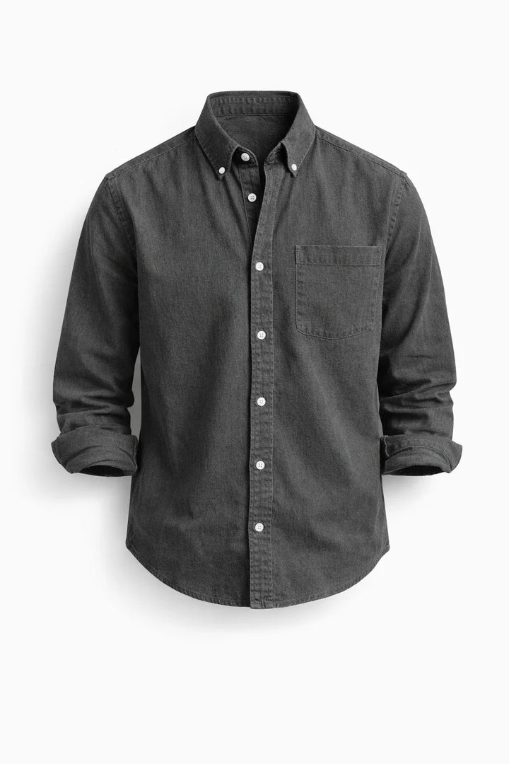 Men’s Button-Up Shirt – Classic Long Sleeve Casual Style