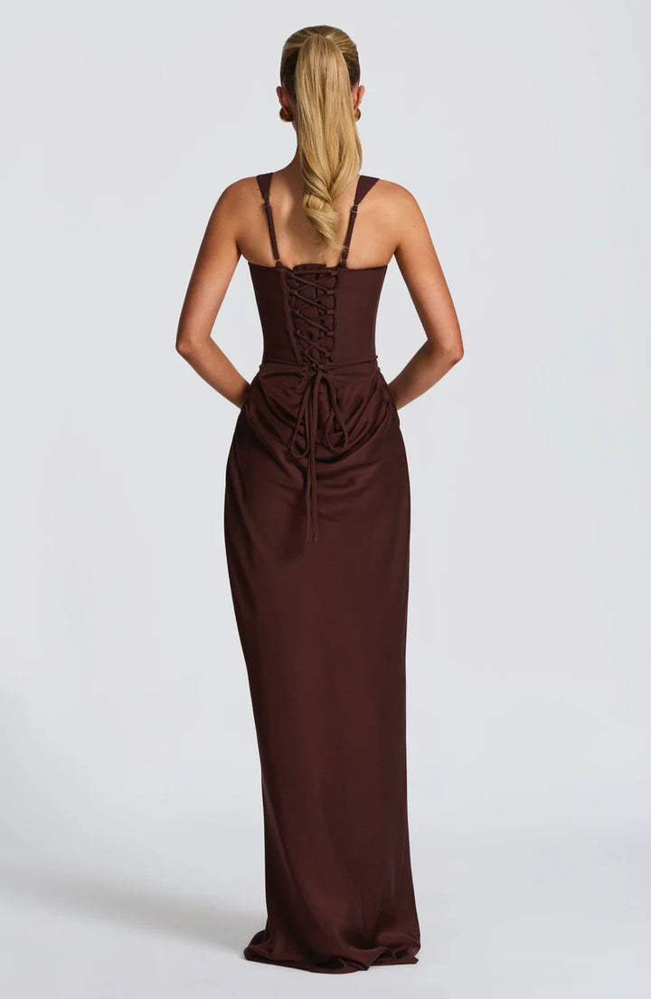 Hourglass Maxi Dress – Figure-Shaping Elegant Silhouette