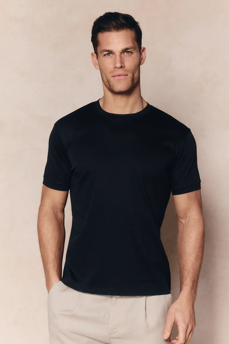 Mercerised T-Shirt – Clean Crew Neck Everyday Tee