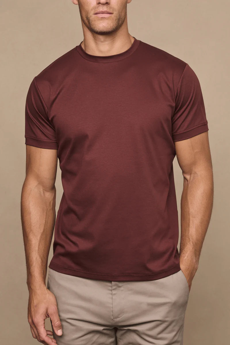 Mercerised T-Shirt – Clean Crew Neck Everyday Tee