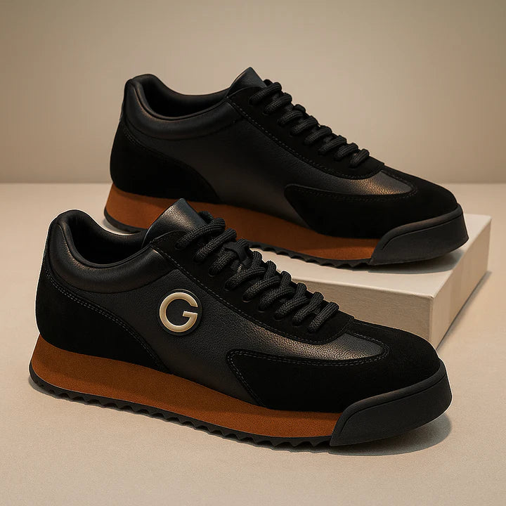 Leather Sneakers – Elegant Low-Top Casual Shoes