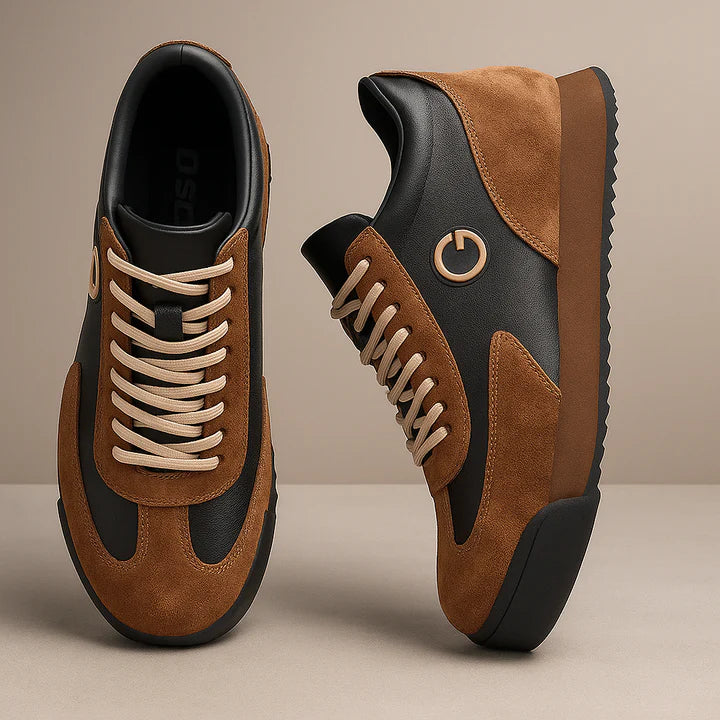 Leather Sneakers – Elegant Low-Top Casual Shoes