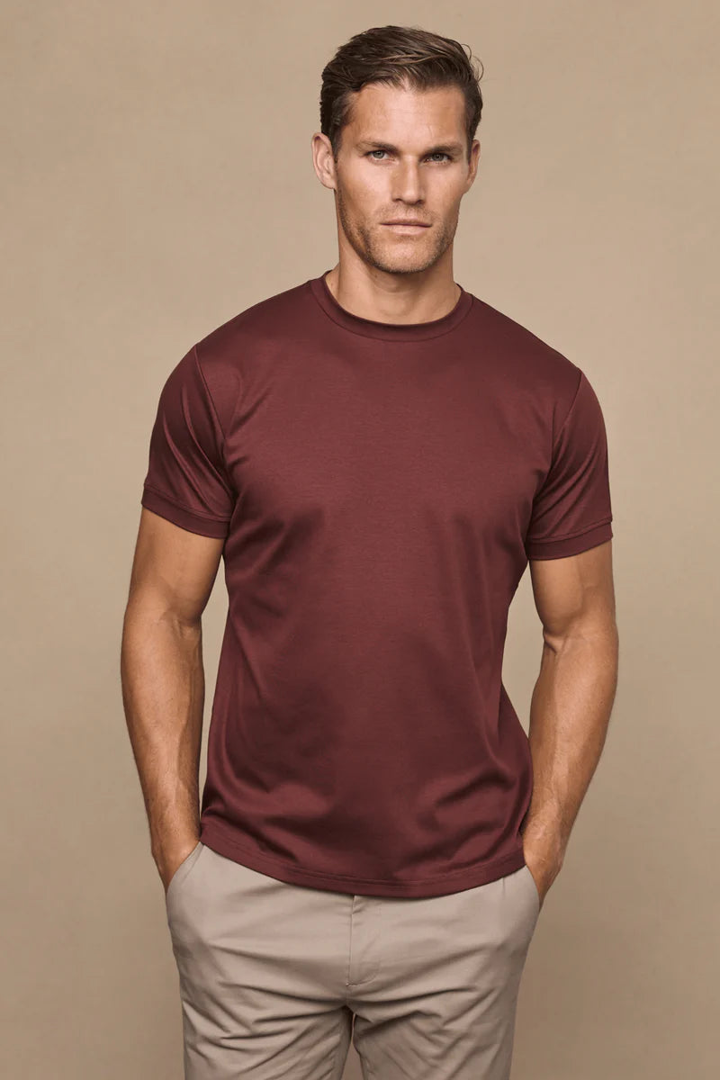 Mercerised T-Shirt – Clean Crew Neck Everyday Tee