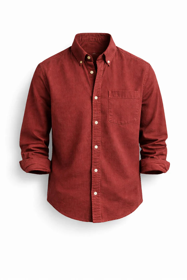 Men’s Button-Up Shirt – Classic Long Sleeve Casual Style