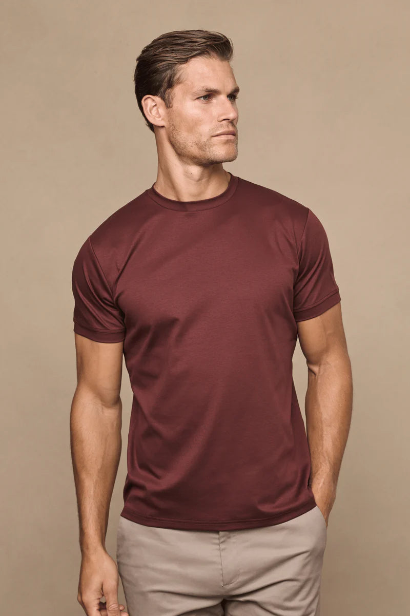 Mercerised T-Shirt – Clean Crew Neck Everyday Tee
