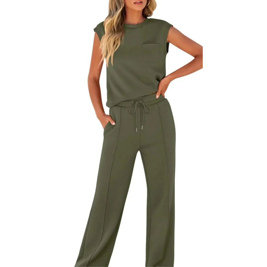 Women’s Lounge Co-Ord Set – Relaxed Summer Two-Piece Outfit