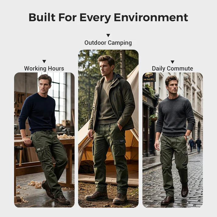 Cotton Cargo Pants – Tactical Multi-Pocket Casual Utility Trousers