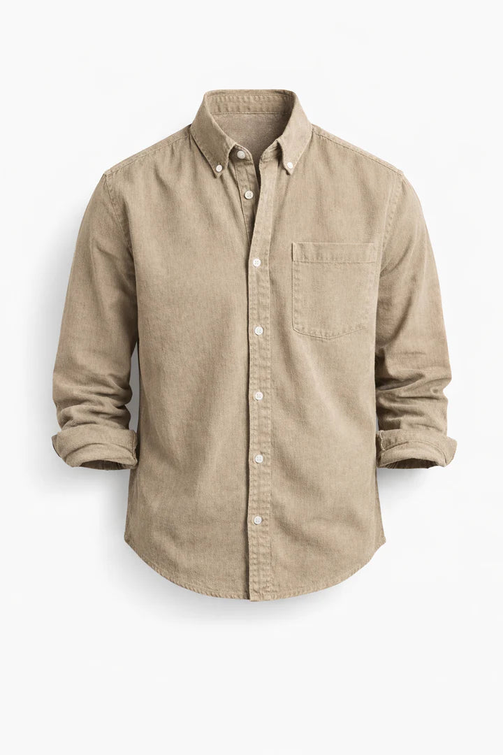 Men’s Button-Up Shirt – Classic Long Sleeve Casual Style