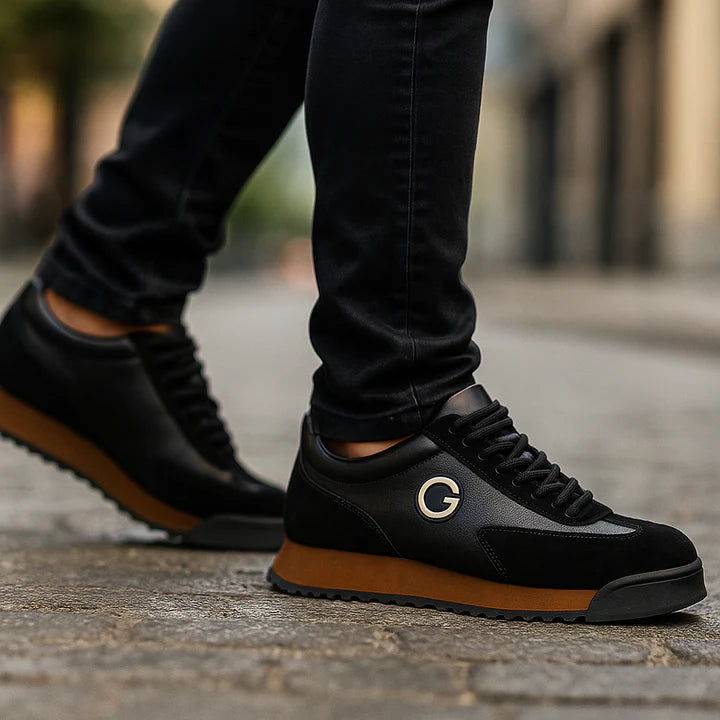 Leather Sneakers – Elegant Low-Top Casual Shoes