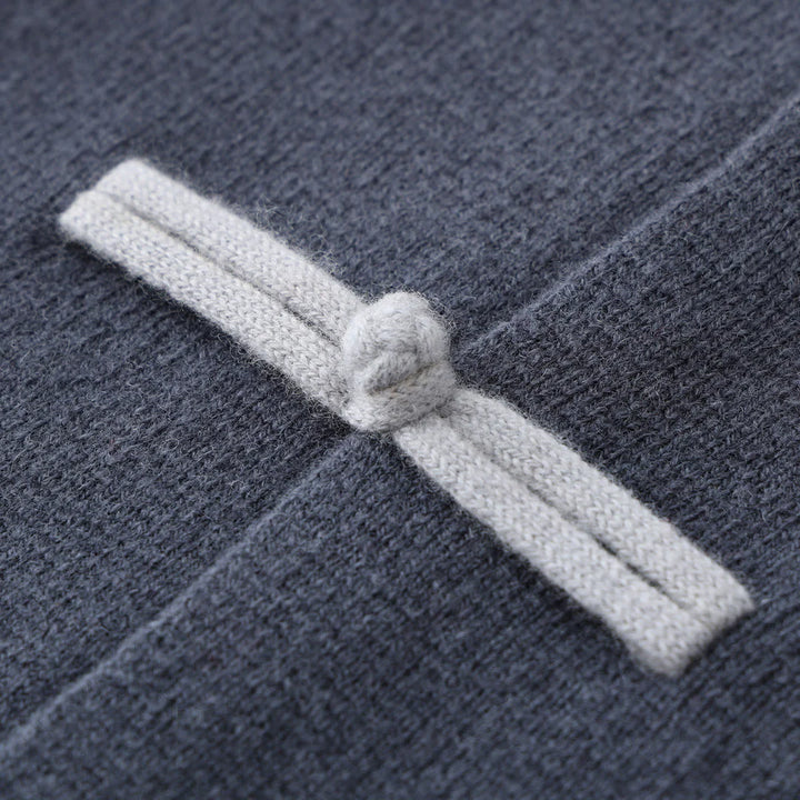 Cashmere-Feel Cardigan – Toggle Button Knit Jacket for Men | Warm & Soft