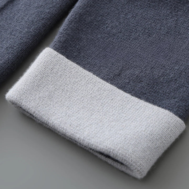 Cashmere-Feel Cardigan – Toggle Button Knit Jacket for Men | Warm & Soft