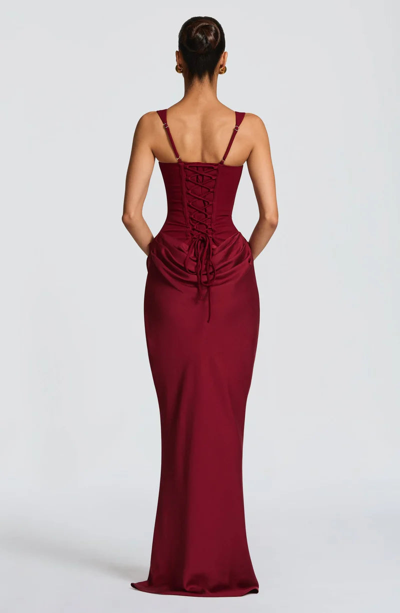 Hourglass Maxi Dress – Figure-Shaping Elegant Silhouette