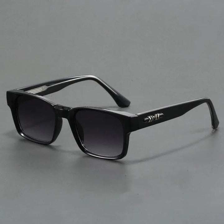 Men’s Square Frame Sunglasses – Classic Tinted Lenses with Free Case
