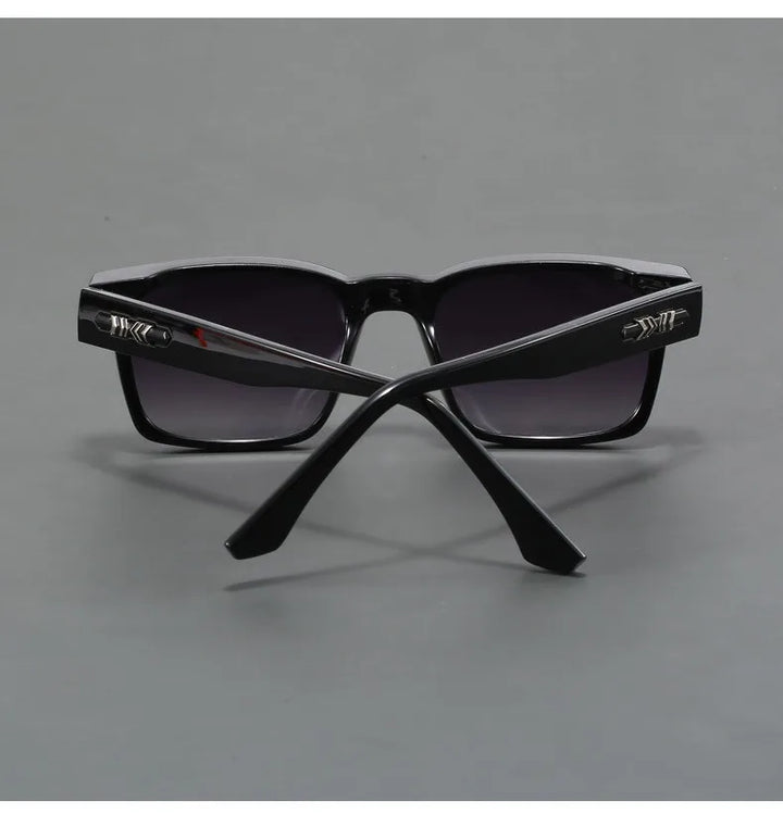 Men’s Square Frame Sunglasses – Classic Tinted Lenses with Free Case
