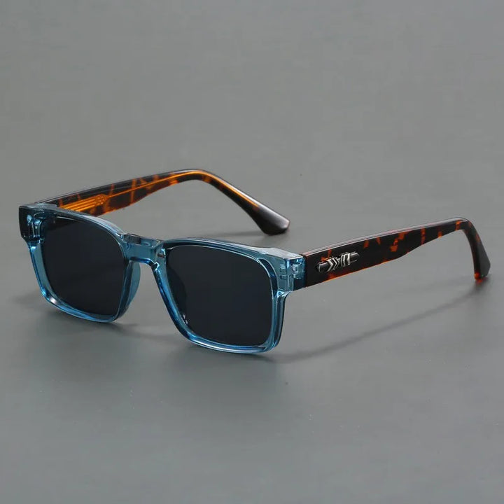 Men’s Square Frame Sunglasses – Classic Tinted Lenses with Free Case