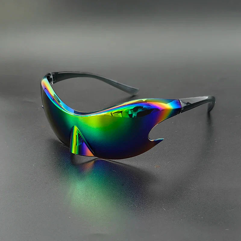 Eclipse Chrome Shades – Wraparound Mirrored Sunglasses for Outdoor Glare Control
