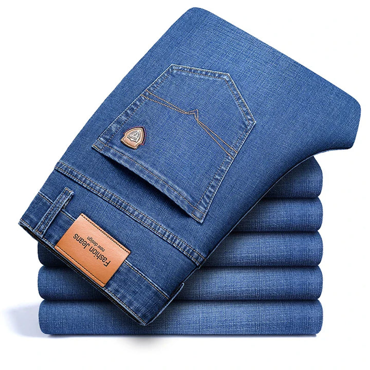 Classic Denim Jeans – Dark Wash Straight-Leg Everyday Fit